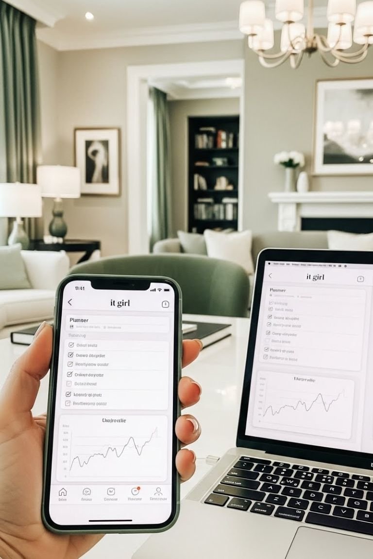 Planner digital no celular, no tablet e computador
